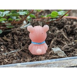 Knut Teddy Pink blauer Schal