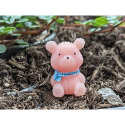 Knut Teddy Pink blauer Schal