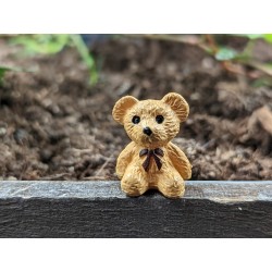 Teddy Koda Hellbraun mit Brauner Schleife