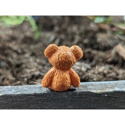 Teddy Koda Rotbraun mit Roter Schleife